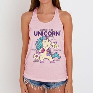 Unicorn Anatomy Women's Knotted Racerback Tank