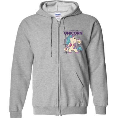 Unicorn Anatomy Full Zip Hoodie