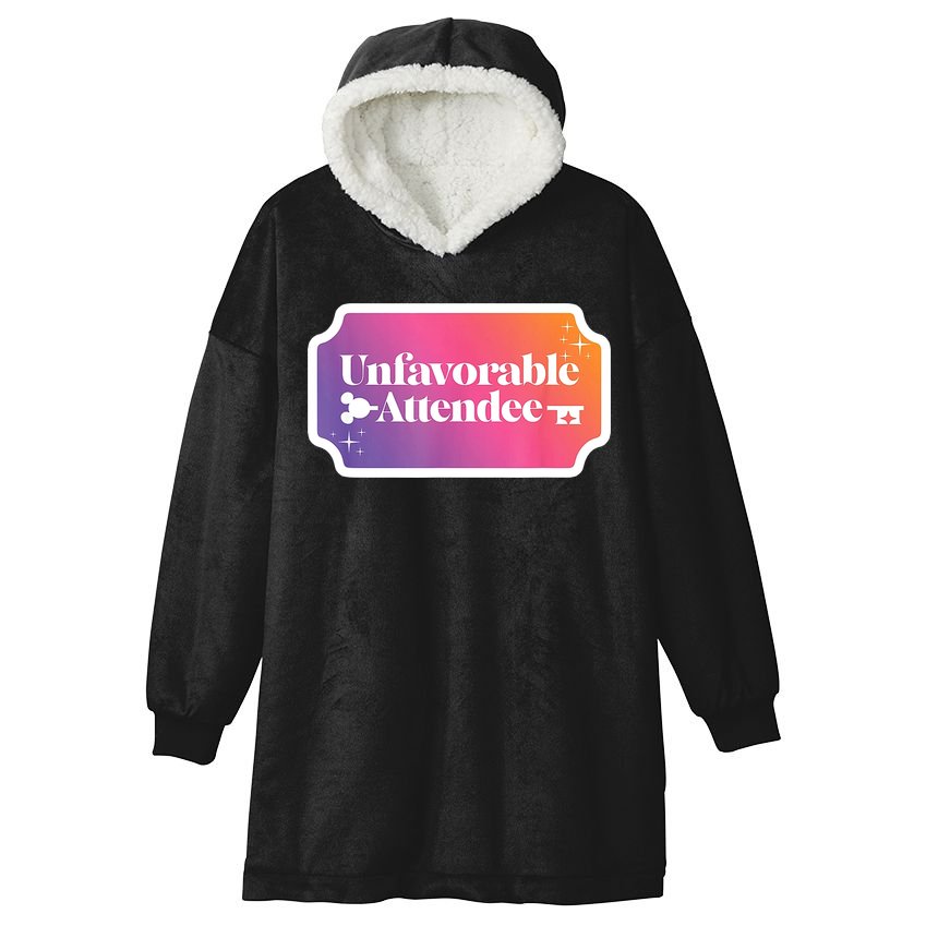 Unfavorable Attendance Hooded Wearable Blanket