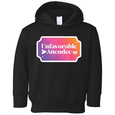 Unfavorable Attendance Toddler Hoodie