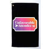 Unfavorable Attendance Golf Towel