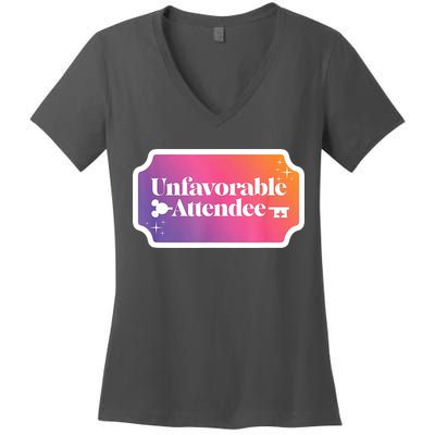 Unfavorable Attendance Women's V-Neck T-Shirt