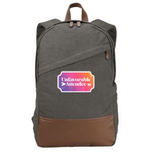 Unfavorable Attendance Cotton Canvas Backpack