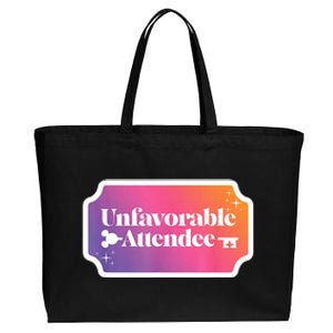 Unfavorable Attendance Cotton Canvas Jumbo Tote