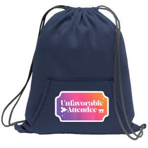 Unfavorable Attendance Sweatshirt Cinch Pack Bag