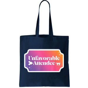 Unfavorable Attendance Tote Bag