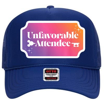 Unfavorable Attendance High Crown Mesh Back Trucker Hat