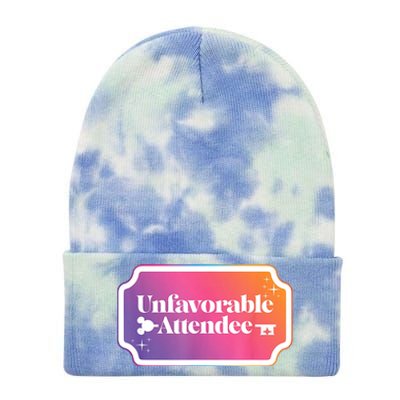 Unfavorable Attendance Tie Dye 12in Knit Beanie