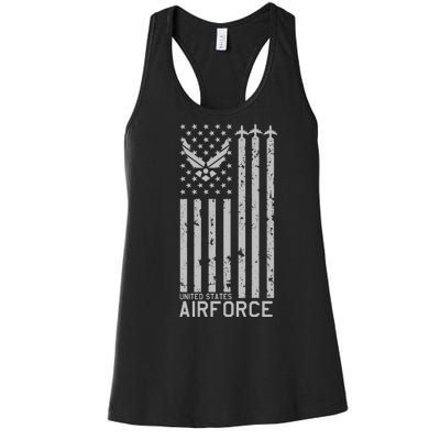 U.S. Airforce United States Air Force Flag Women's Racerback Tank