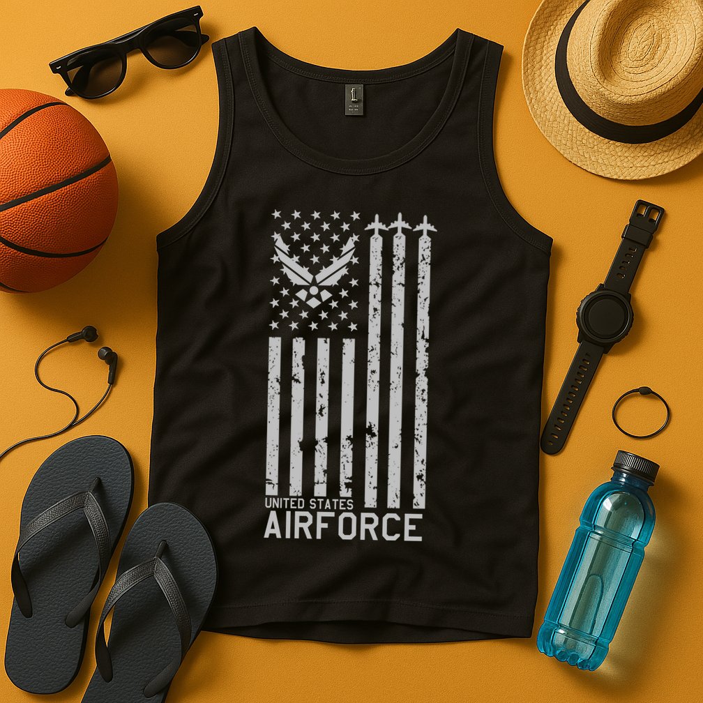 U.S. Airforce United States Air Force Flag Tank Top