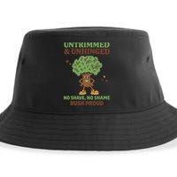 Untrimmed And Unhinged No Shave No Shame Bush Proud Funny Sustainable Bucket Hat