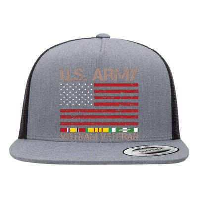 U.S. Army Vietnam War Veteran Flat Bill Trucker Hat