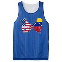 Usa And Venezuela Flags Hands Together Cute Gift Mesh Reversible Basketball Jersey Tank