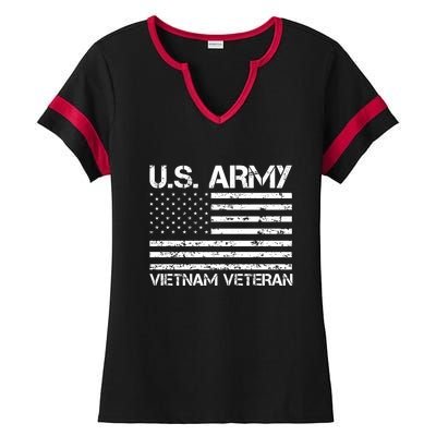 U.S. Army Vietnam Veteran Vietnam War Veterans Gifts Ladies Halftime Notch Neck Tee