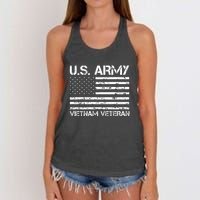 U.S. Army Vietnam Veteran Vietnam War Veterans Gifts Women's Knotted Racerback Tank