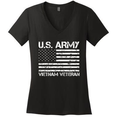 U.S. Army Vietnam Veteran Vietnam War Veterans Gifts Women's V-Neck T-Shirt