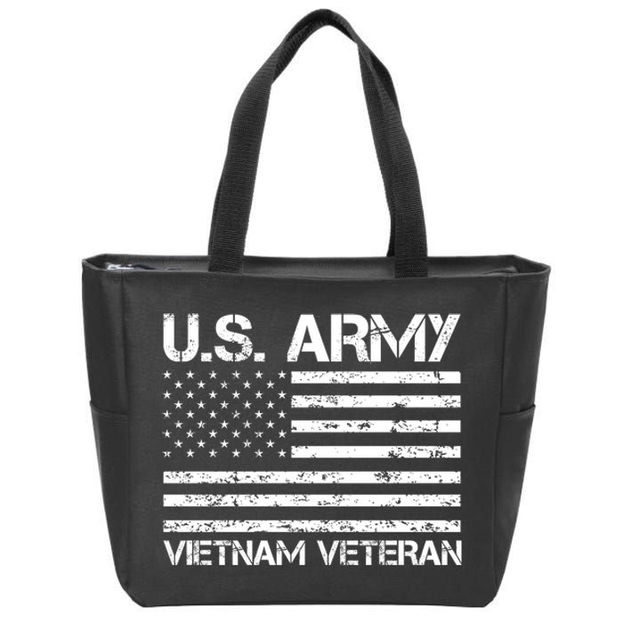 U.S. Army Vietnam Veteran Vietnam War Veterans Gifts Zip Tote Bag