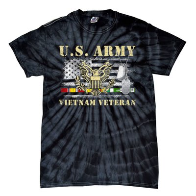 Us Army Vietnam Veteran United States Vietnam Veteran Retired Tie-Dye T-Shirt