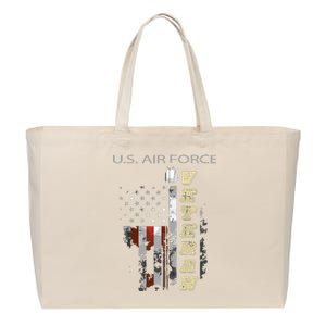 Us Air Veteran Zip Hoodie Cotton Canvas Jumbo Tote