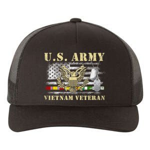 Us Army Vietnam Veteran Usa Flag Veteran Vietnam Army Yupoong Adult 5-Panel Trucker Hat