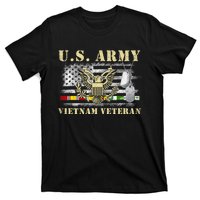 Us Army Vietnam Veteran Usa Flag Veteran Vietnam Army T-Shirt