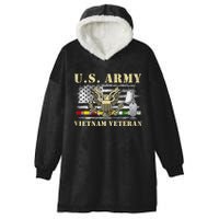 Us Army Vietnam Veteran Usa Flag Veteran Vietnam Army Hooded Wearable Blanket