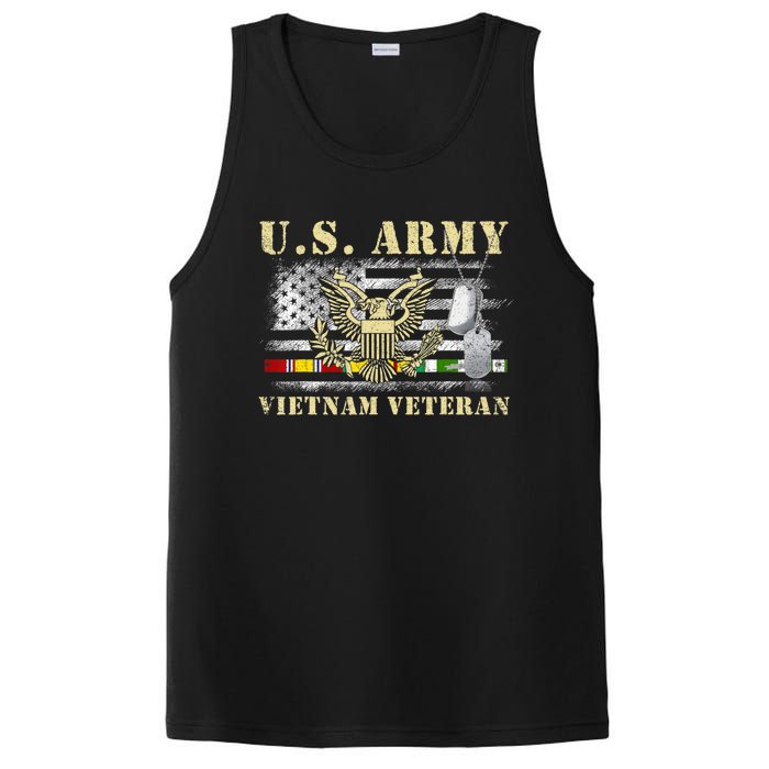 Us Army Vietnam Veteran Usa Flag Veteran Vietnam Army PosiCharge Competitor Tank