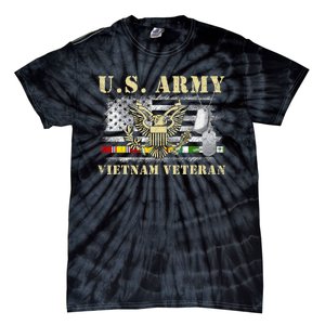 Us Army Vietnam Veteran Usa Flag Veteran Vietnam Army Tie-Dye T-Shirt