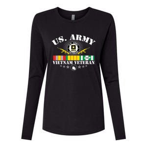 Us Army Vietnam Veteran Usa Flag Vietnam Vet Flag Women Womens Cotton Relaxed Long Sleeve T-Shirt