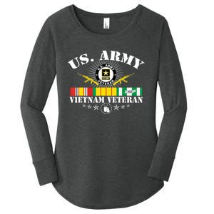 Us Army Vietnam Veteran Usa Flag Vietnam Vet Flag Women Women's Perfect Tri Tunic Long Sleeve Shirt