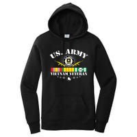 Us Army Vietnam Veteran Usa Flag Vietnam Vet Flag Women Women's Pullover Hoodie