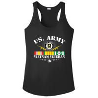 Us Army Vietnam Veteran Usa Flag Vietnam Vet Flag Women Ladies PosiCharge Competitor Racerback Tank