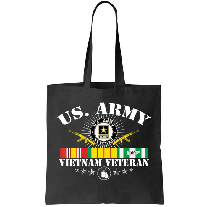 Us Army Vietnam Veteran Usa Flag Vietnam Vet Flag Women Tote Bag