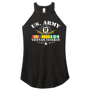 Us Army Vietnam Veteran Usa Flag Vietnam Vet Flag Women Women's Perfect Tri Rocker Tank