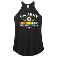 Us Army Vietnam Veteran Usa Flag Vietnam Vet Flag Women Women's Perfect Tri Rocker Tank