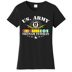 Us Army Vietnam Veteran Usa Flag Vietnam Vet Flag Women Women's T-Shirt