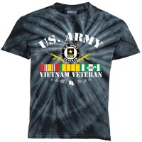 Us Army Vietnam Veteran Usa Flag Vietnam Vet Flag Women Kids Tie-Dye T-Shirt