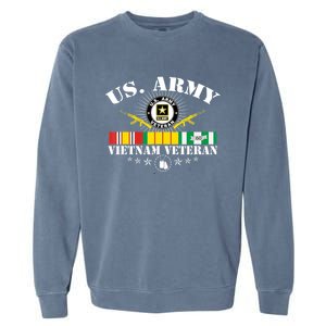 Us Army Vietnam Veteran Usa Flag Vietnam Vet Flag Women Garment-Dyed Sweatshirt