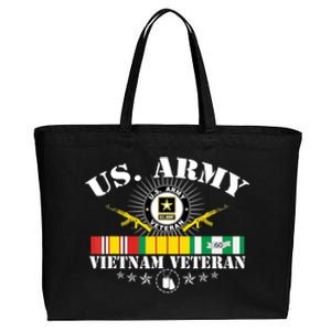 Us Army Vietnam Veteran Usa Flag Vietnam Vet Flag Women Cotton Canvas Jumbo Tote