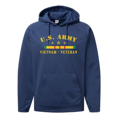 Us Army Vietnam Veteran Performance Fleece Hoodie