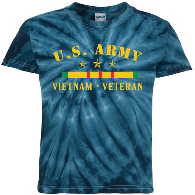 Us Army Vietnam Veteran Kids Tie-Dye T-Shirt