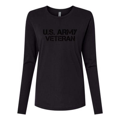 U.S. Army Veteran Army Veterans Gifts Womens Cotton Relaxed Long Sleeve T-Shirt