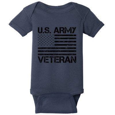 U.S. Army Veteran Flag Army Veterans Gifts Baby Bodysuit