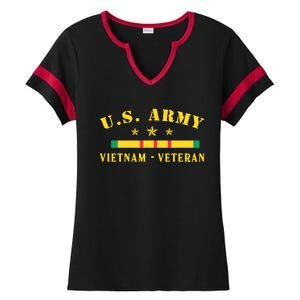 US Army Vietnam Veteran Ladies Halftime Notch Neck Tee