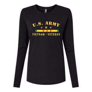 US Army Vietnam Veteran Womens Cotton Relaxed Long Sleeve T-Shirt