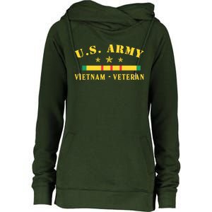 US Army Vietnam Veteran Womens Funnel Neck Pullover Hood