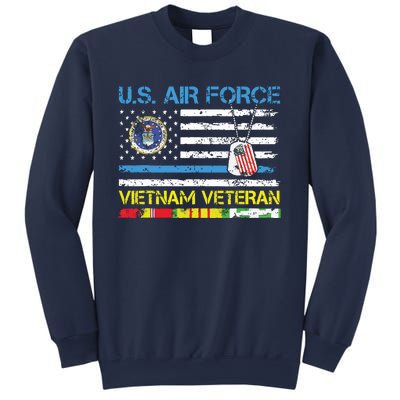 Us Airvietnam Veteran Usaf Veteran Flag Vintage Sweatshirt