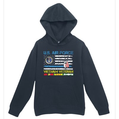 Us Airvietnam Veteran Usaf Veteran Flag Vintage Urban Pullover Hoodie