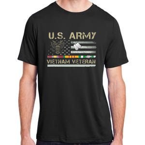 U.S A.R.M.Y Vietnam Veteran Usa Flag Adult ChromaSoft Performance T-Shirt