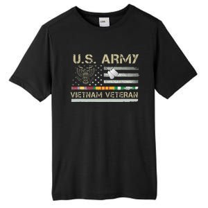 U.S A.R.M.Y Vietnam Veteran Usa Flag Tall Fusion ChromaSoft Performance T-Shirt